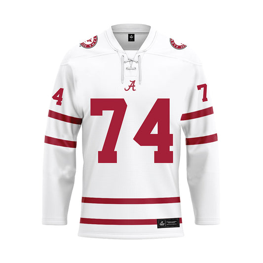 Alabama - NCAA Football : Kadyn Proctor - White Hockey Jersey