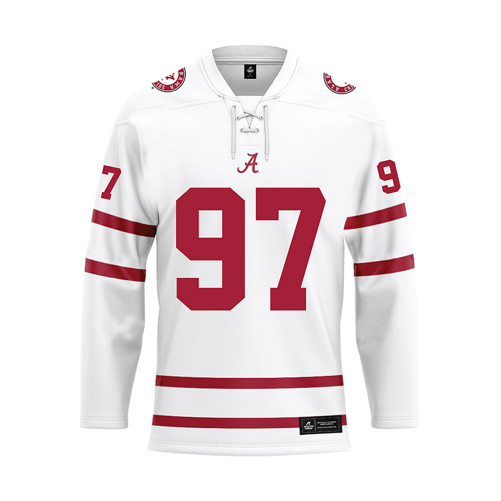 Alabama - Football Alumni : Kelly Callies - White Hockey Jersey