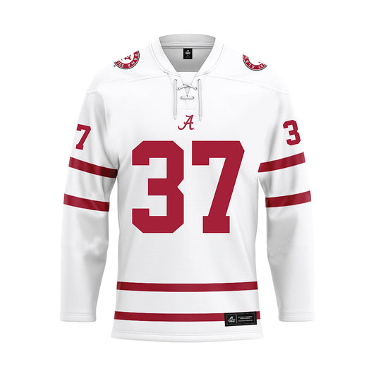 Alabama - NCAA Football : Cole Davis - White Hockey Jersey