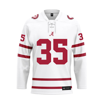 Alabama - NCAA Men's Basketball : Derrion Reid - White Hockey Jersey