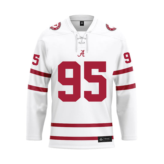 Alabama - Football Alumni : Thomas Rayam - White Hockey Jersey