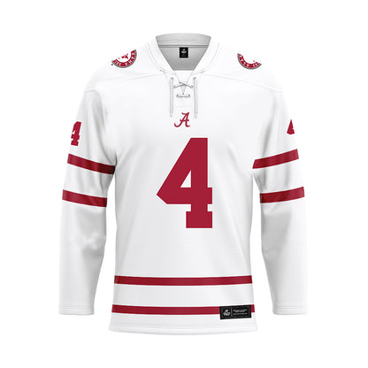 Alabama - Football Alumni : Keith Pugh - White Hockey Jersey