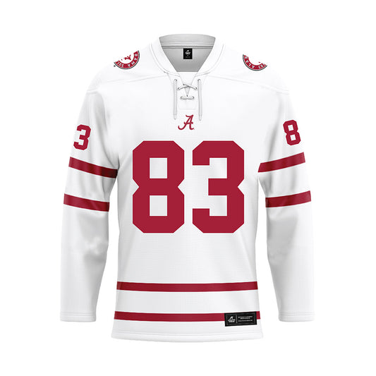 Alabama - Football Alumni : Robert Montgomery - White Hockey Jersey