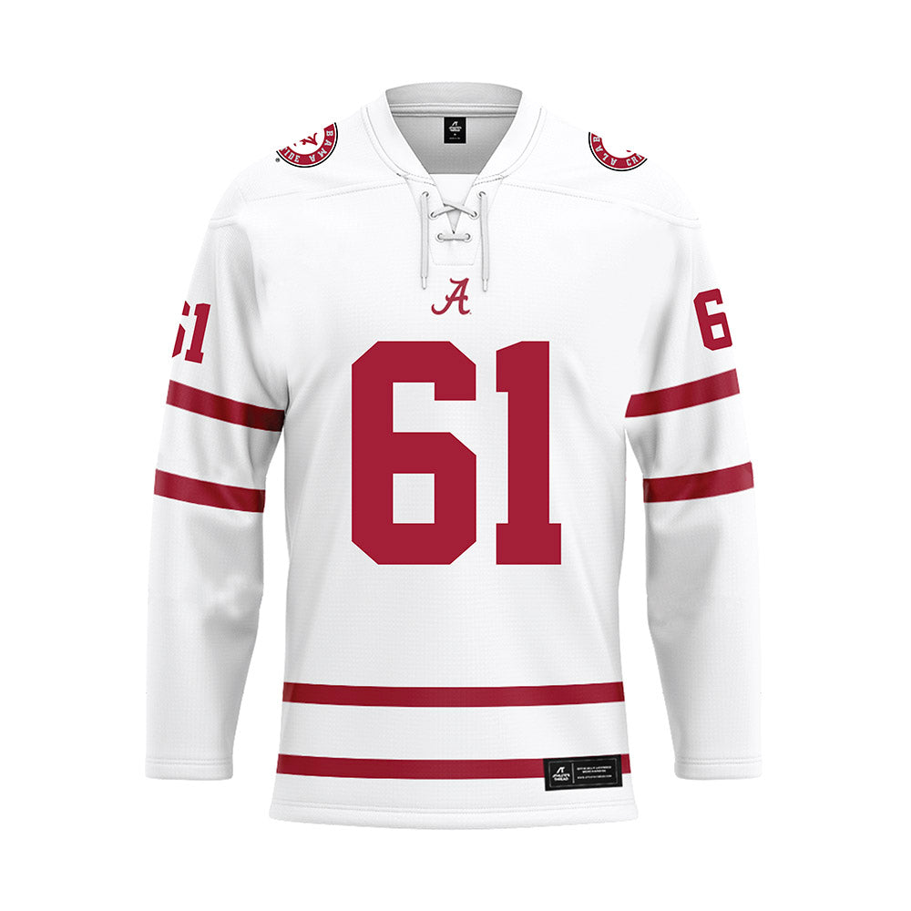 Alabama - Football Alumni : BJ Stabler - White Hockey Jersey