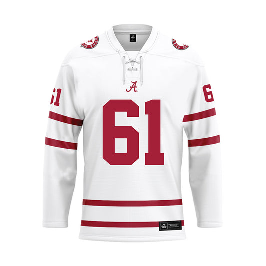 Alabama - Football Alumni : BJ Stabler - White Hockey Jersey