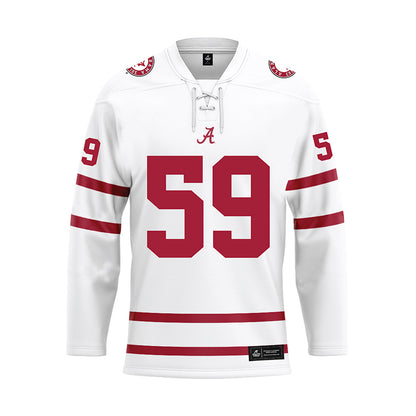 Alabama - Football Alumni : Dallas Warmack - White Hockey Jersey