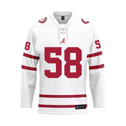 Alabama - Football Alumni : Lou Green - White Hockey Jersey