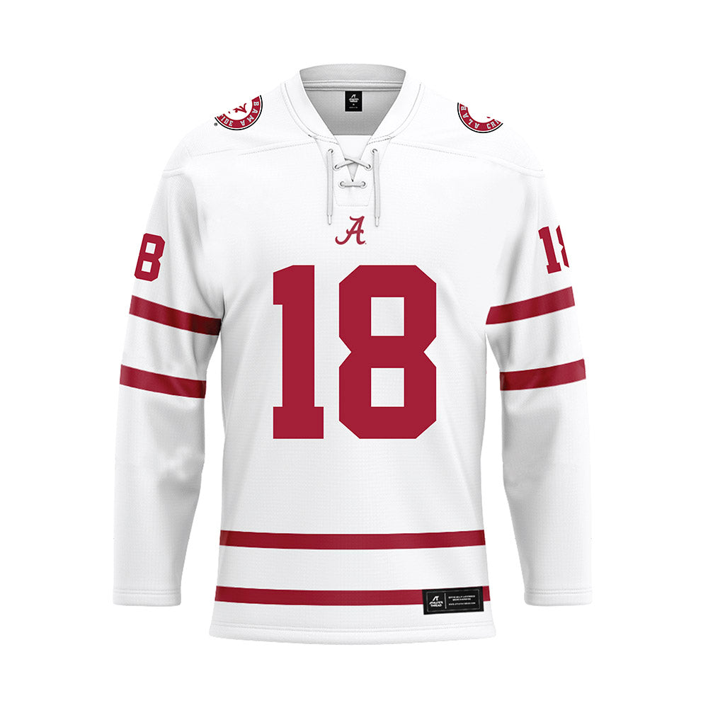 Alabama - Football Alumni : Darin Whitlock - White Hockey Jersey