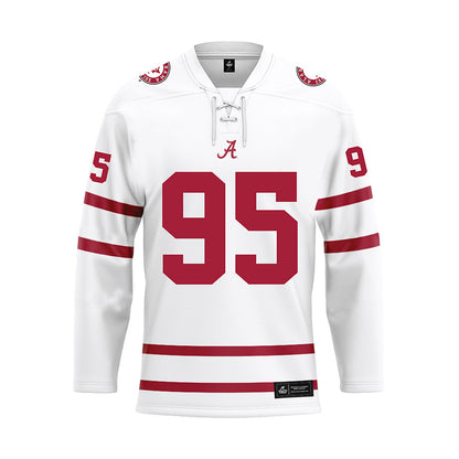 Alabama - NCAA Football : Anderson Green - White Hockey Jersey