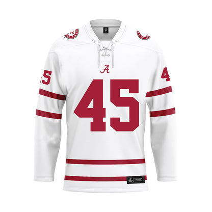 Alabama - Football Alumni : David Knapp - White Hockey Jersey