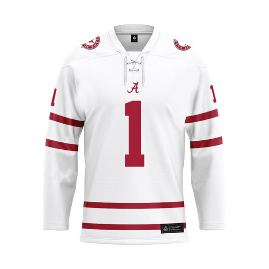 Alabama - NCAA Football : Kendrick Law - White Hockey Jersey