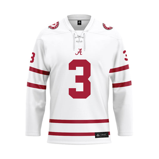 Alabama - NCAA Football : Keon Sabb - White Hockey Jersey