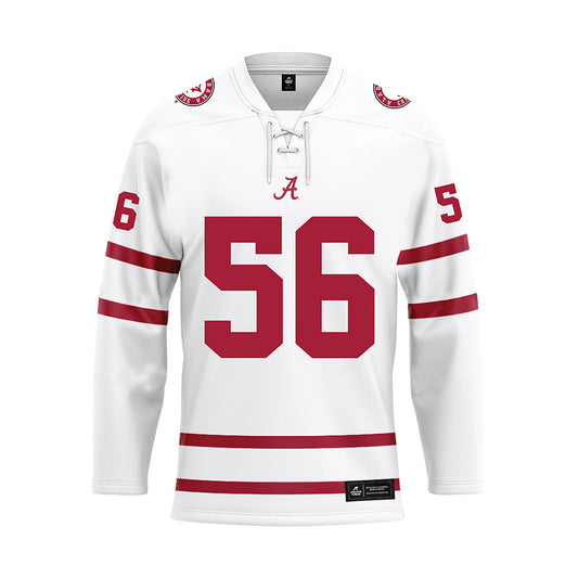 Alabama - Football Alumni : Jeff Rouzie - White Hockey Jersey