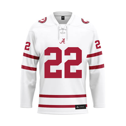 Alabama - NCAA Baseball : Camden Hayslip - White Hockey Jersey