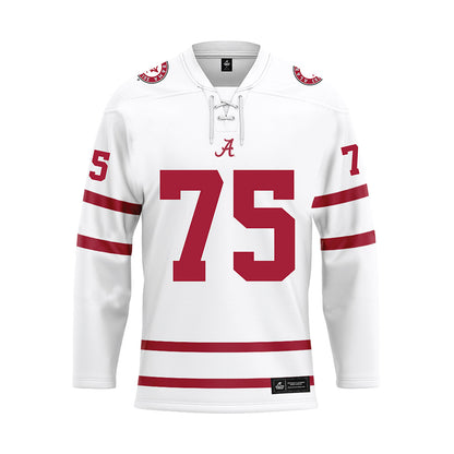 Alabama - Football Alumni : Mike McQueen - White Hockey Jersey