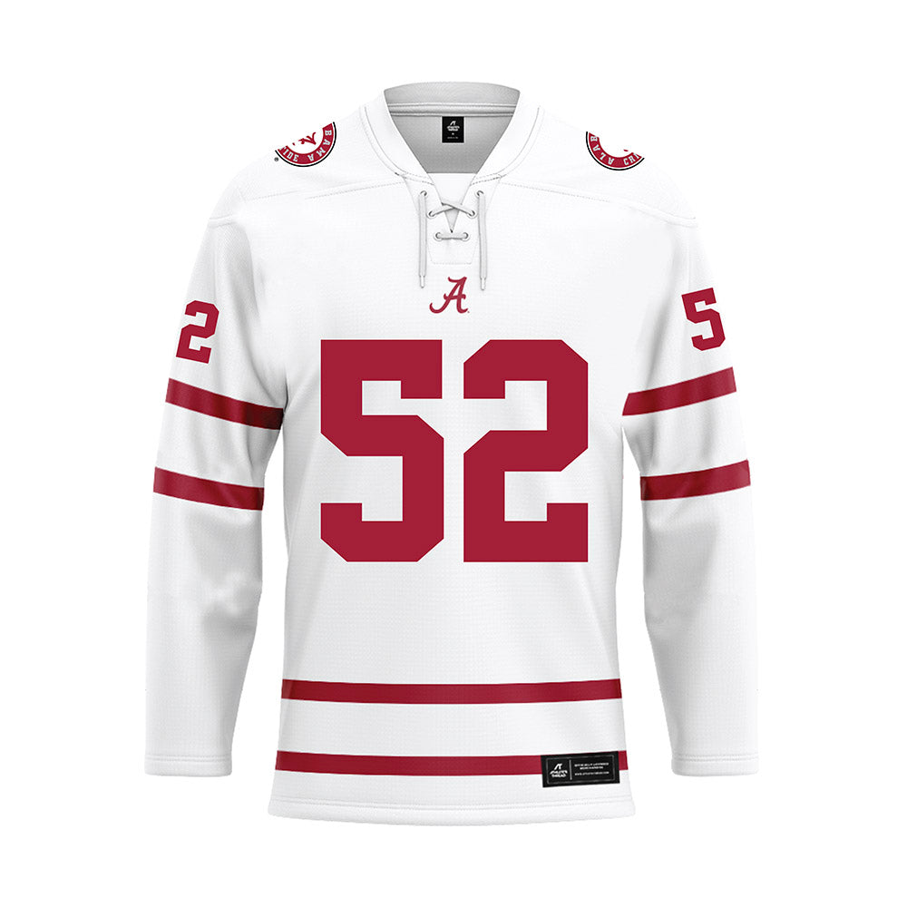 Alabama - Football Alumni : Alfred McCullough - White Hockey Jersey