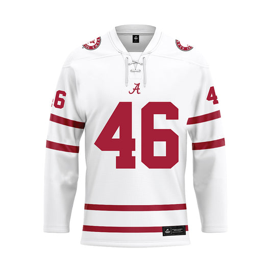 Alabama - Football Alumni : Michael Nysewander - White Hockey Jersey