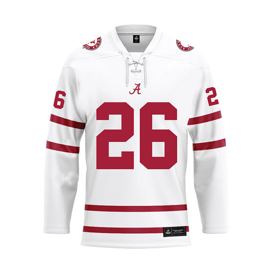 Alabama - Football Alumni : Bobby McKinney - White Hockey Jersey