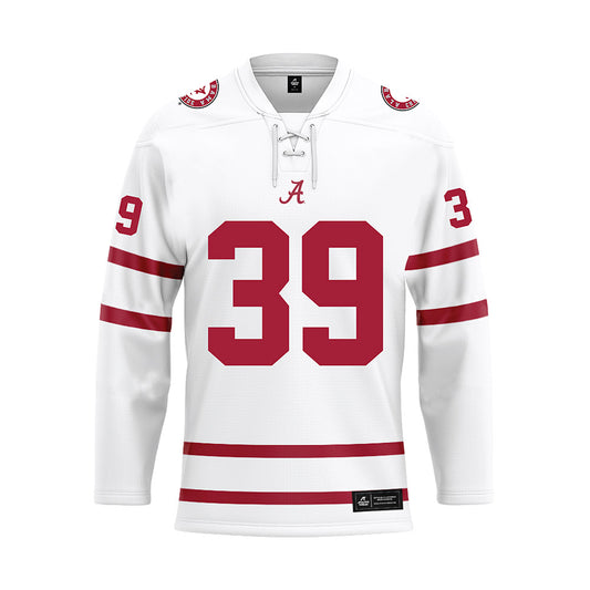 Alabama - NCAA Baseball : Sam Mitchell - White Hockey Jersey