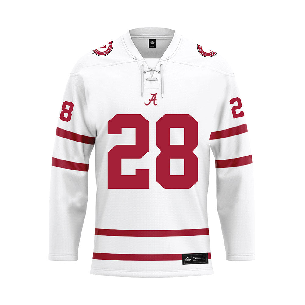 Alabama - NCAA Baseball : Kade Snell - White Hockey Jersey