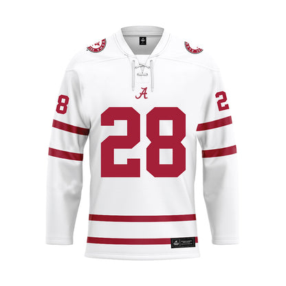 Alabama - NCAA Baseball : Kade Snell - White Hockey Jersey