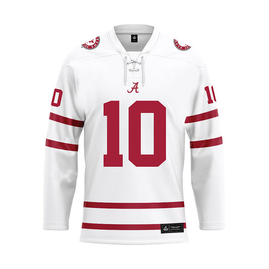 Alabama - NCAA Baseball : Joey Rubin - White Hockey Jersey