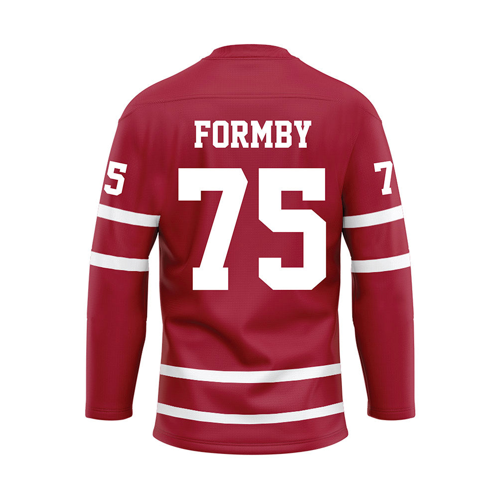 Alabama - NCAA Football : Wilkin Formby - Crimson Hockey Jersey