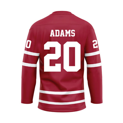 Alabama - NCAA Baseball : Zane Adams - Crimson Hockey Jersey