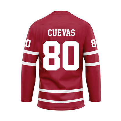 Alabama - NCAA Football : Josh Cuevas - Crimson Hockey Jersey