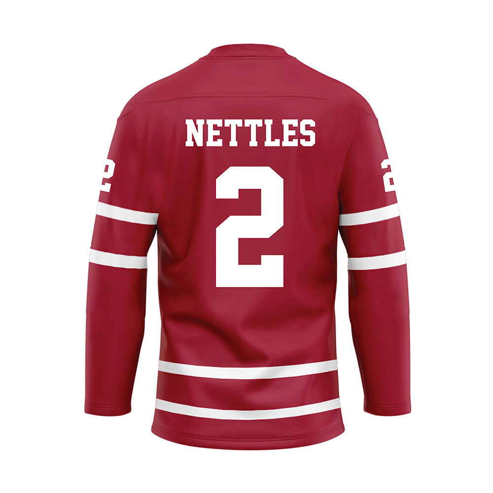 Alabama - Womens Basketball Alumni : Marverly Nettles - Crimson Hockey Jersey