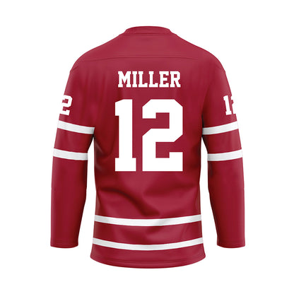 Alabama - NCAA Baseball : Gage Miller - Crimson Hockey Jersey