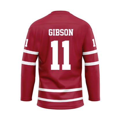 Alabama - Football Alumni : Brandon Gibson - Crimson Hockey Jersey