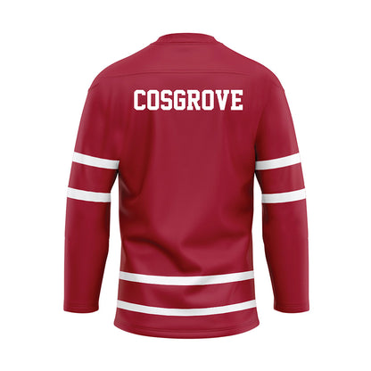 Alabama - NCAA Men's Swimming & Diving : Colin Cosgrove - Crimson Hockey Jersey-1