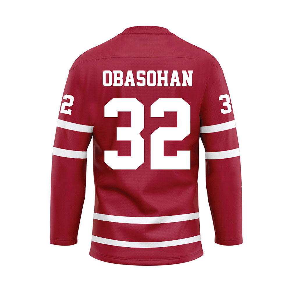 Alabama - Mens Basketball Alumni : Retin Obasohan - Crimson Hockey Jersey