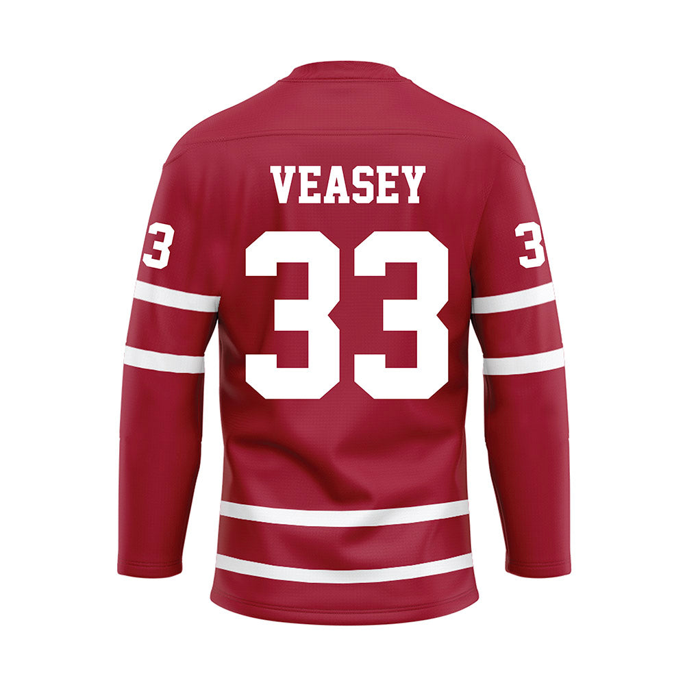 Alabama - NCAA Baseball : Ariston Veasey - Crimson Hockey Jersey