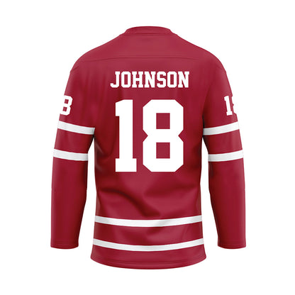 Alabama - NCAA Softball : Lauren Johnson - Crimson Hockey Jersey