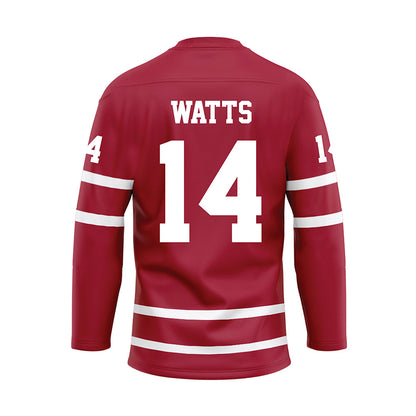 Alabama - Football Alumni : Tyler Watts - Crimson Hockey Jersey