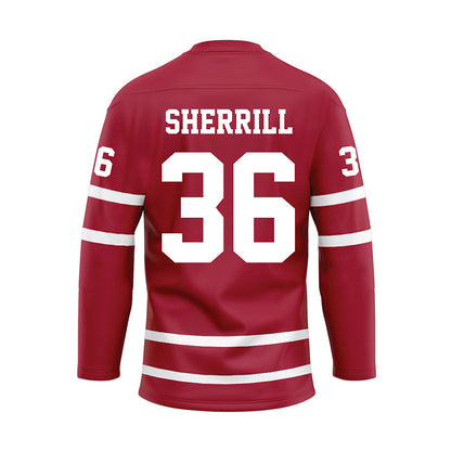 Alabama - Football Alumni : Jackie Sherrill - Crimson Hockey Jersey