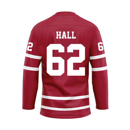 Alabama - Football Alumni : Randy Hall - Crimson Hockey Jersey