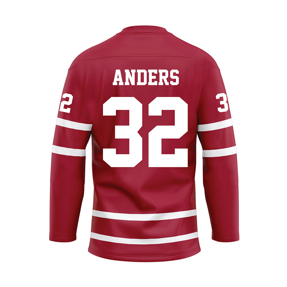 Alabama - Football Alumni : Eryk Anders - Crimson Hockey Jersey