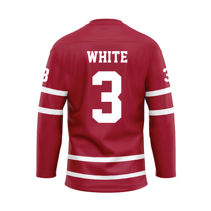 Alabama - NCAA Softball : Kristen White - Crimson Hockey Jersey