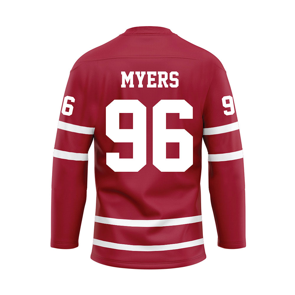 Alabama - Football Alumni : Michael Myers - Crimson Hockey Jersey