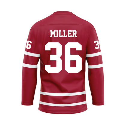 Alabama - Football Alumni : Marc Miller - Crimson Hockey Jersey