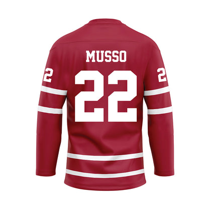 Alabama - Football Alumni : Johnny Musso - Crimson Hockey Jersey