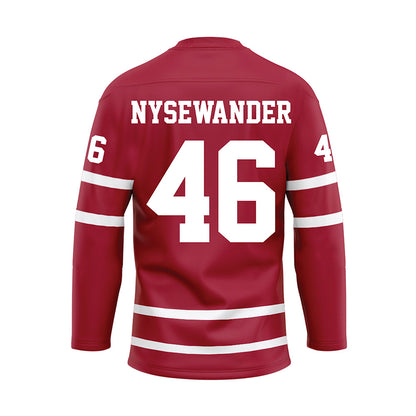 Alabama - Football Alumni : Michael Nysewander - Crimson Hockey Jersey