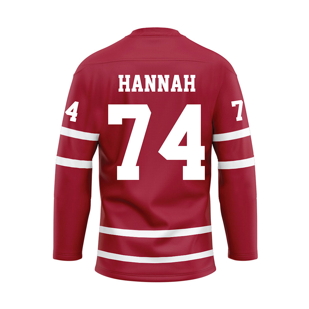 Alabama - Football Alumni : David Hannah - Crimson Hockey Jersey