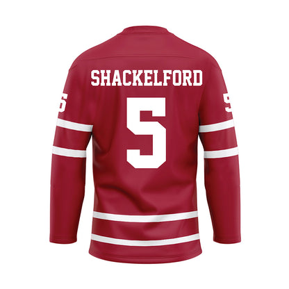 Alabama - Mens Basketball Alumni : Jaden Shackelford - Crimson Hockey Jersey