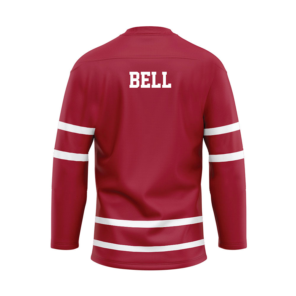 Alabama - NCAA Men's Swimming & Diving : Drayden Bell - Crimson Hockey Jersey-1