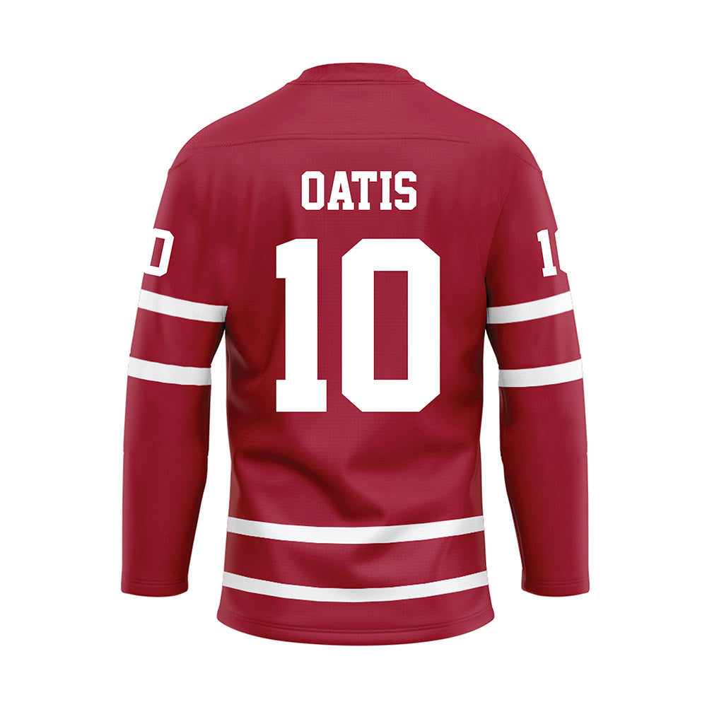 Alabama - NCAA Football : Jaheim Oatis - Crimson Hockey Jersey