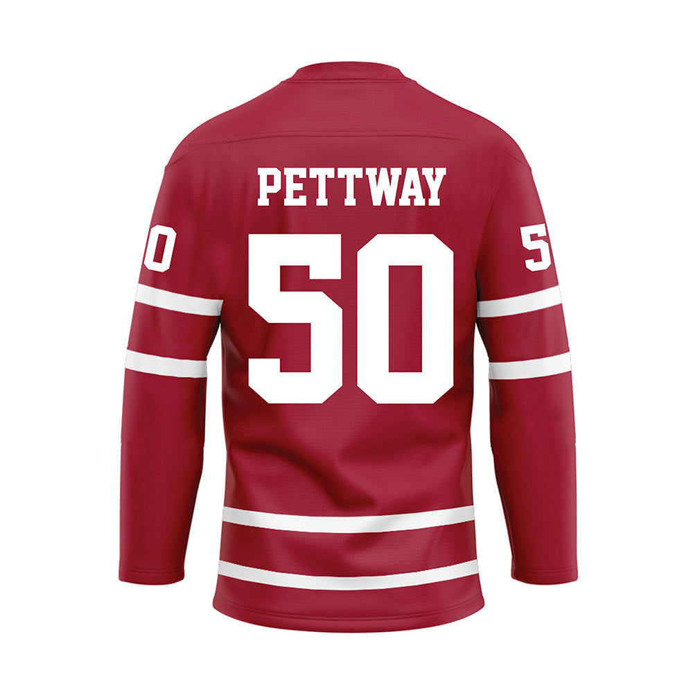 Alabama - Mens Basketball Alumni : Antoine Pettway - Crimson Hockey Jersey